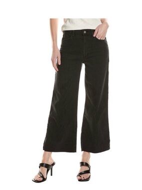 PAIGE Black Genesee Crop Jeans